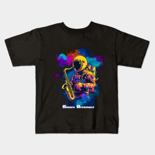 Rain Drops Under the Nebula Kids T-Shirt